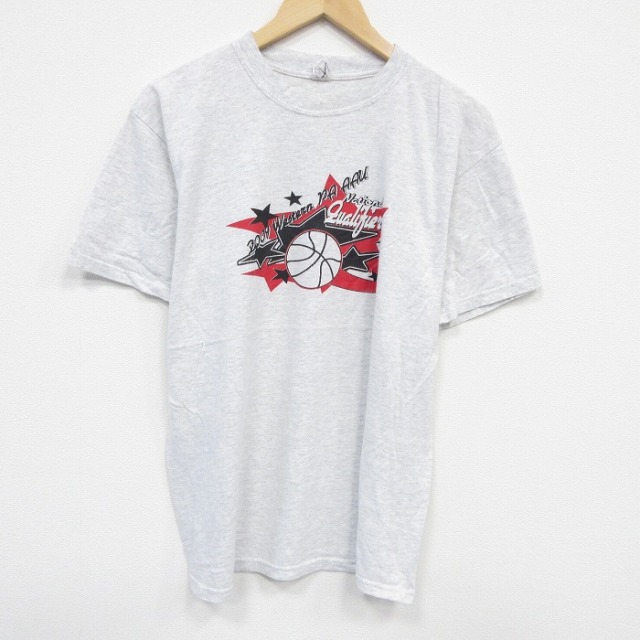 00s 半袖Tシャツ バスケットボール グレー L | 古着