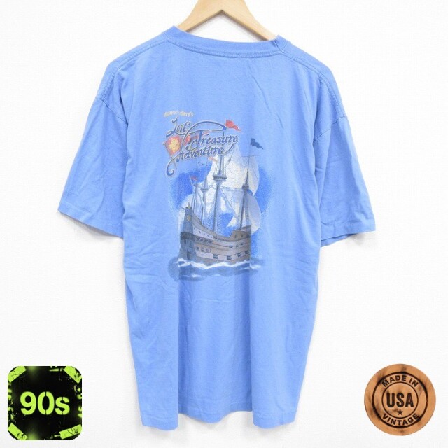 90s 半袖Tシャツ 船 ネイビー XL | 古着