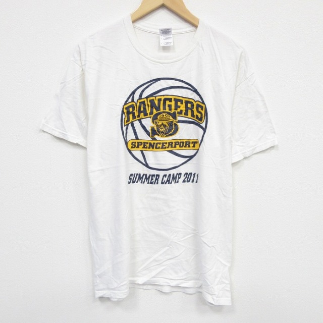 半袖Tシャツ サマーキャンプ ホワイト L | 古着