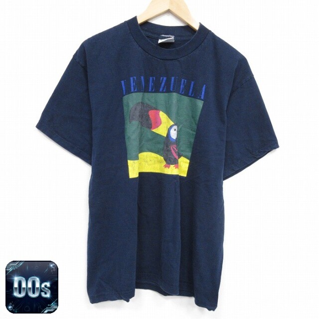 00s 半袖Tシャツ 鳥 ネイビー L | 古着