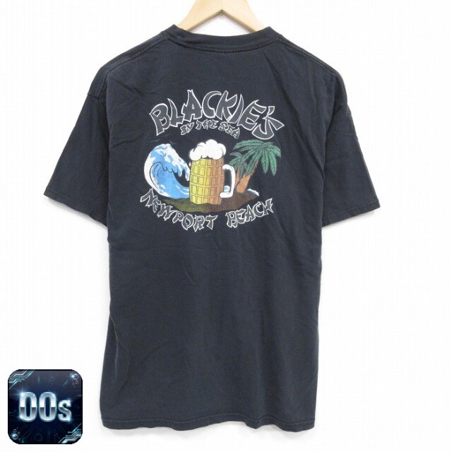 ヘインズ 00s 半袖Tシャツ ビール ブラック L | 古着