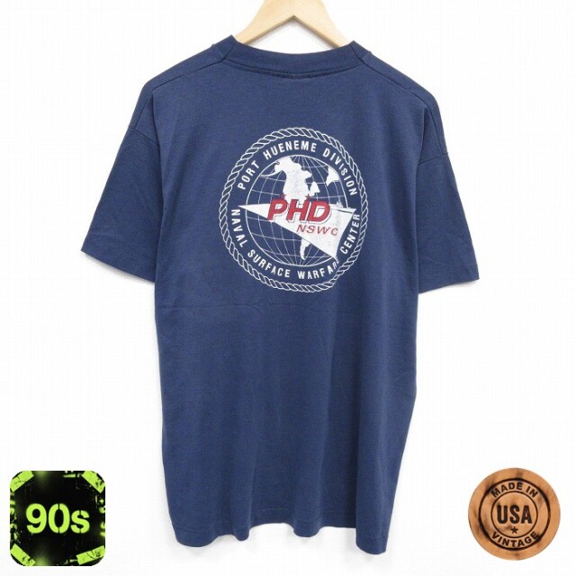 フルーツオブザルーム 90s 半袖Tシャツ PHD ネイビー XL | 古着