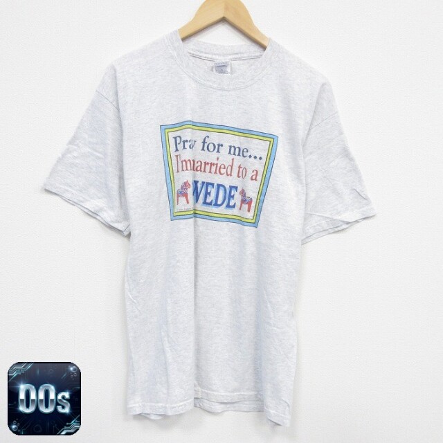 00s 半袖Tシャツ SWEDE 霜降り グレー L | 古着