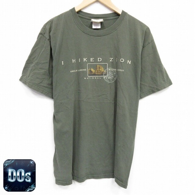 00s 半袖Tシャツ HIKED グリーン L | 古着