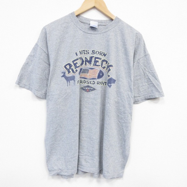 00s 半袖Tシャツ 星条旗 グレー XL | 古着