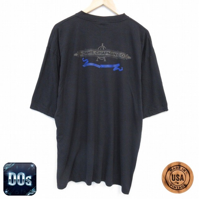 00s 半袖Tシャツ ADAMS ブラック XL | 古着