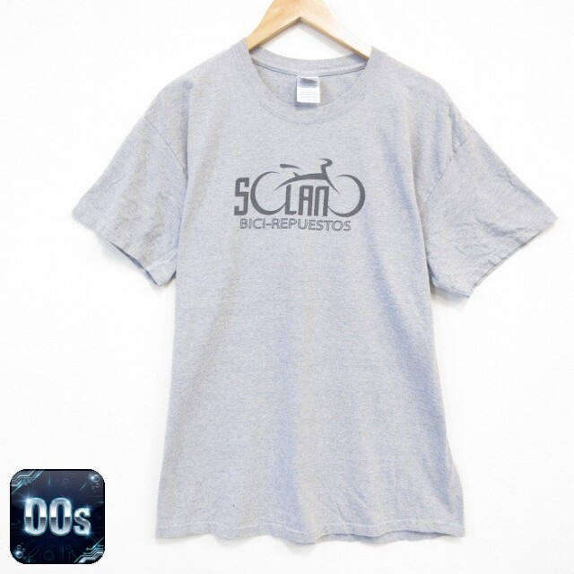 00s 半袖Tシャツ 自転車 グレー L | 古着