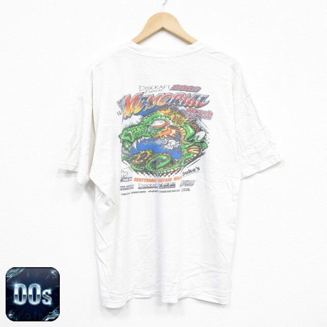 【50%OFF】00s 半袖Tシャツ ドラゴン企業広告 ホワイト XL | 古着
