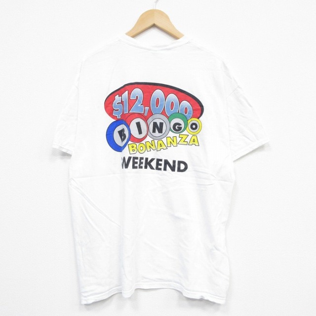 00s 半袖Tシャツ ビンゴ ホワイト XL | 古着