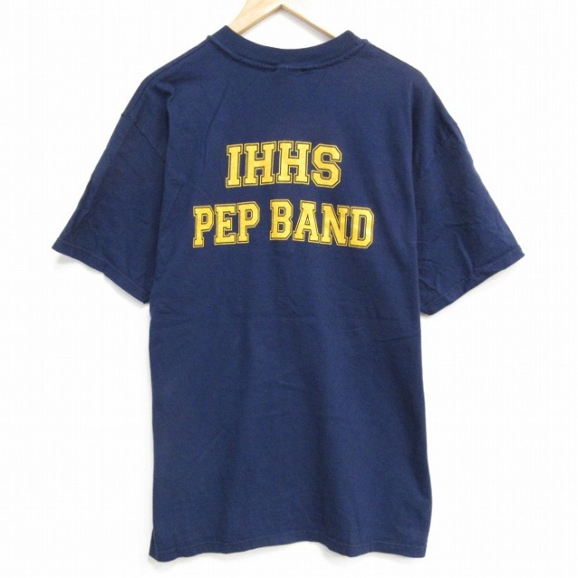ヘインズ 00s 半袖Tシャツ IHHS ネイビー XL | 古着