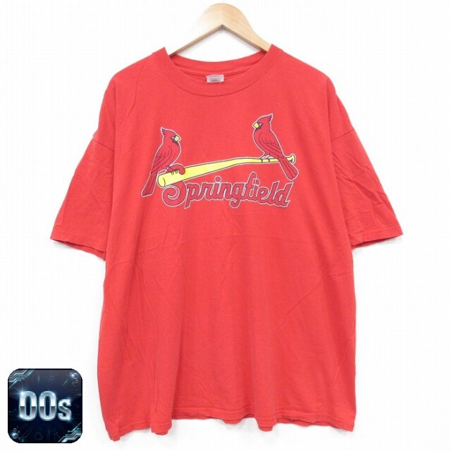 スプリングフィールド 00s 半袖Tシャツ レッド XL | 古着