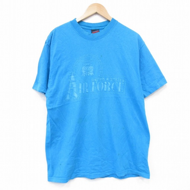 90s 半袖Tシャツ USエアフォース ライトブルー L | 古着