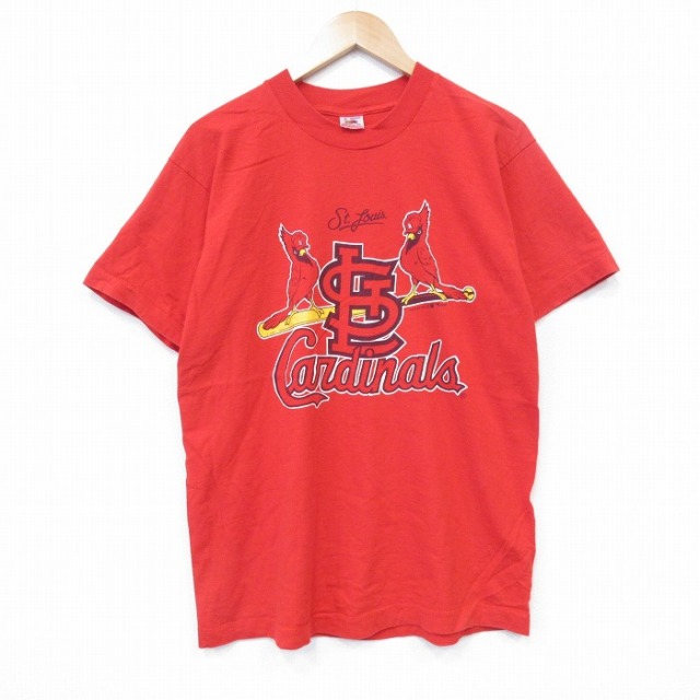 フルーツオブザルーム 90s 半袖Tシャツ セントルイスカージナルス レッド L | 古着
