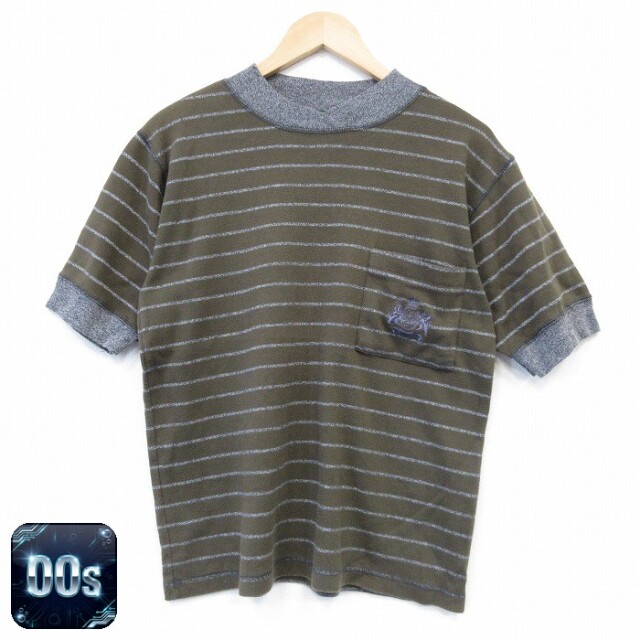 00s 半袖Tシャツ ボーダー グリーン L | 古着