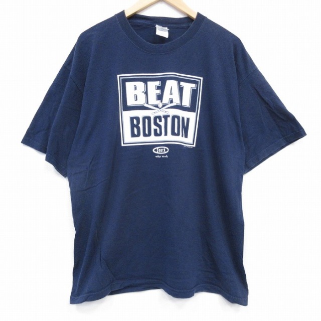 00s 半袖Tシャツ BEAT ネイビー XL | 古着