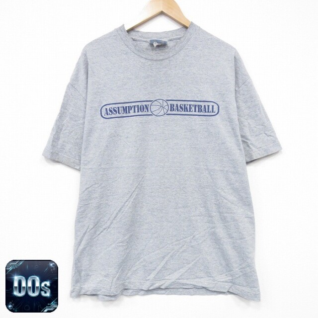 00s 半袖Tシャツ バスケとボール グレー XL | 古着