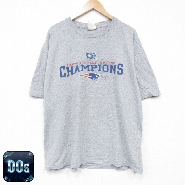 【50%OFF】00s 半袖Tシャツ NFLニューイングランドペイトリオッツ グレー XL | 古着