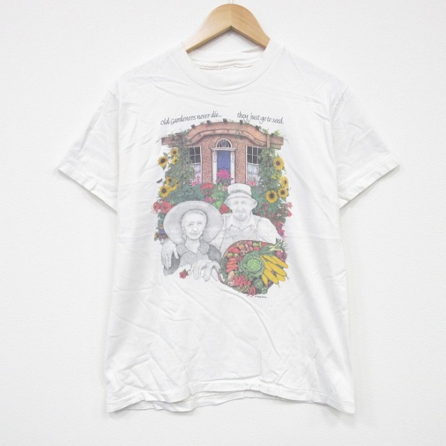 90s 半袖Tシャツ ペギーマリー ホワイト M | 古着