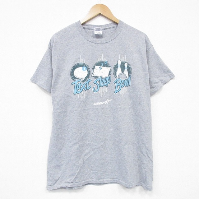 00s 半袖Tシャツ ボウリング グレー L | 古着