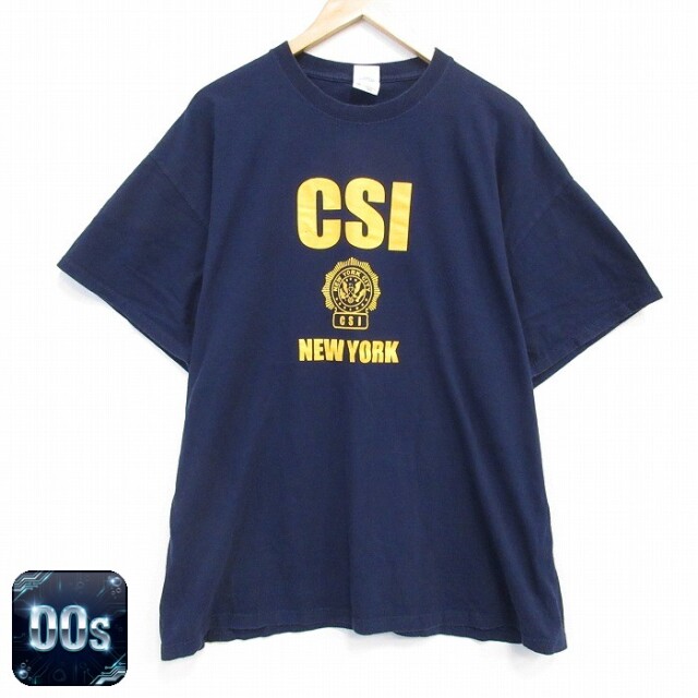 フルーツオブザルーム 00s 半袖Tシャツ CSI ネイビー XL | 古着