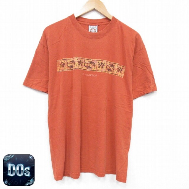 00s 半袖Tシャツ サメ オレンジ XL | 古着