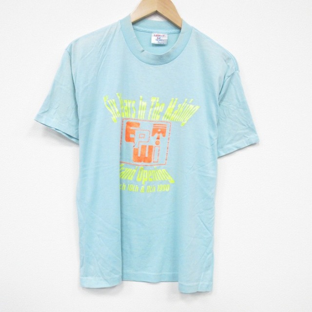 古着通販 L☆古着 半袖 ビンテージ Tシャツ メンズ クルーネック USA製
