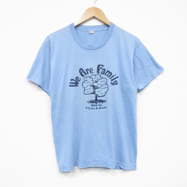 スクリーンスターズ 80s 半袖Tシャツ 木 ネイビー M | 古着