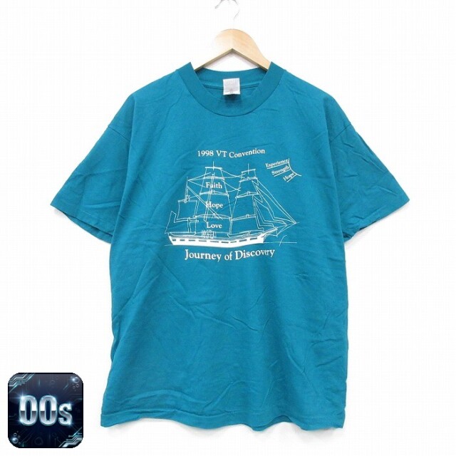 フルーツオブザルーム 00s 半袖Tシャツ 船 ティール XL | 古着