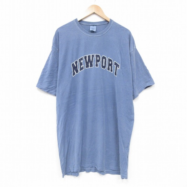 00s 半袖Tシャツ ニューポート ネイビー XL | 古着
