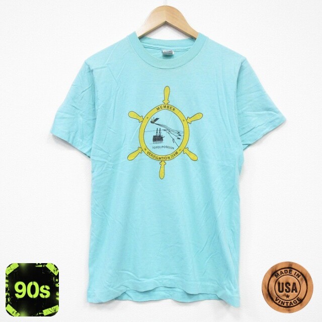 フルーツオブザルーム 90s 半袖Tシャツ TOPEX グリーン M | 古着