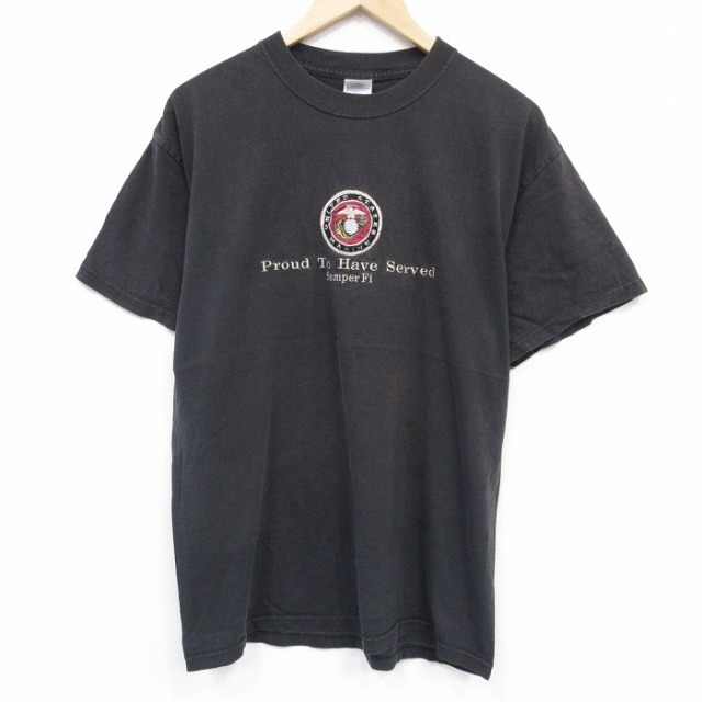 00s 半袖Tシャツ Proud刺繍 ブラック L | 古着