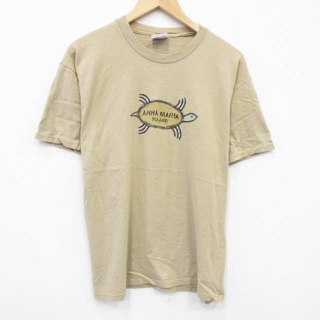 ヘインズ 00s 半袖Tシャツ カメ ブラウン L | 古着