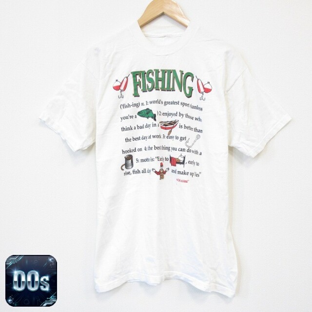 00s 半袖Tシャツ フィッシング ホワイト XL | 古着