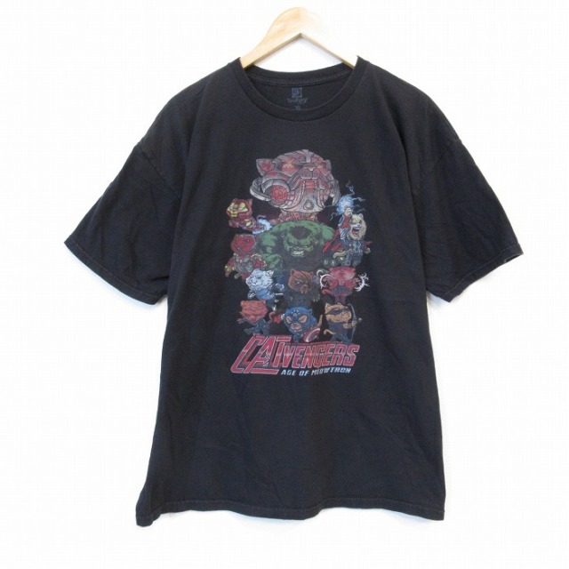 半袖Tシャツ CATVENGERS ブラック XL | 古着