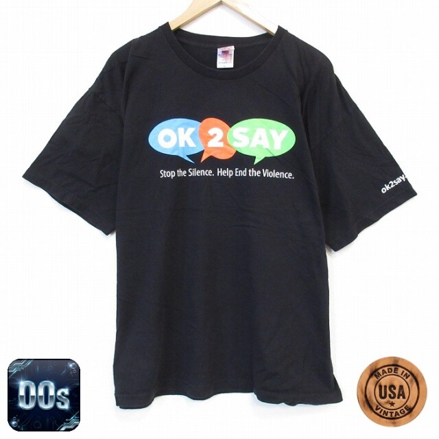 00s 半袖Tシャツ OK ブラック XL | 古着