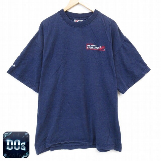 マジェスティック 00s 半袖Tシャツ ニューイングランド ネイビー XL | 古着