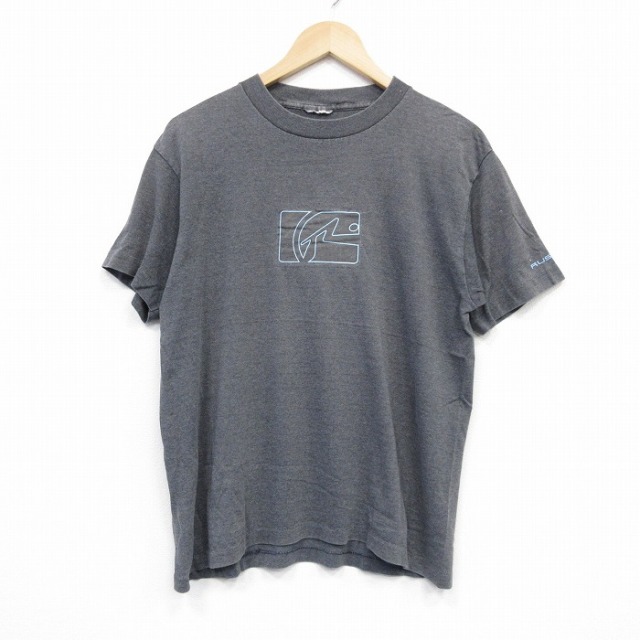 L★古着 半袖 ビンテージ Tシャツ メンズ 90年代 90s RUSTY クルーネック 濃グレー 霜降り 25sep01 中古