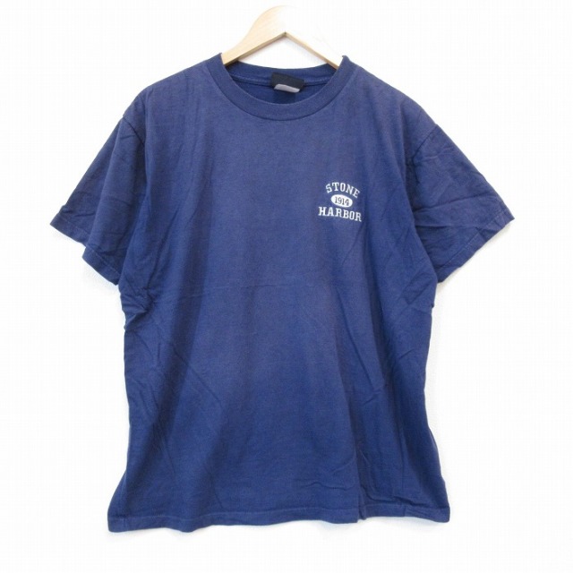 00s 半袖Tシャツ STONE ネイビー XL | 古着