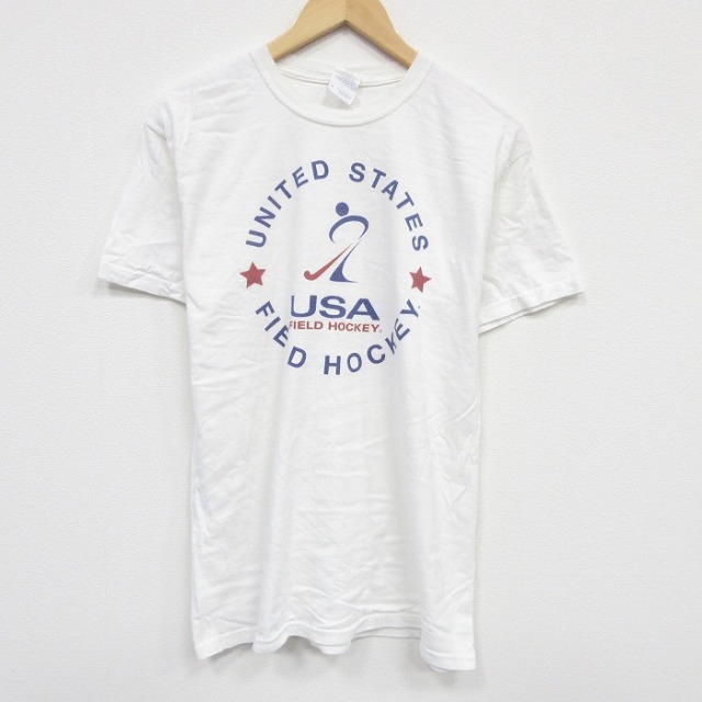 00s 半袖Tシャツ フィールドホッケー ホワイト L | 古着