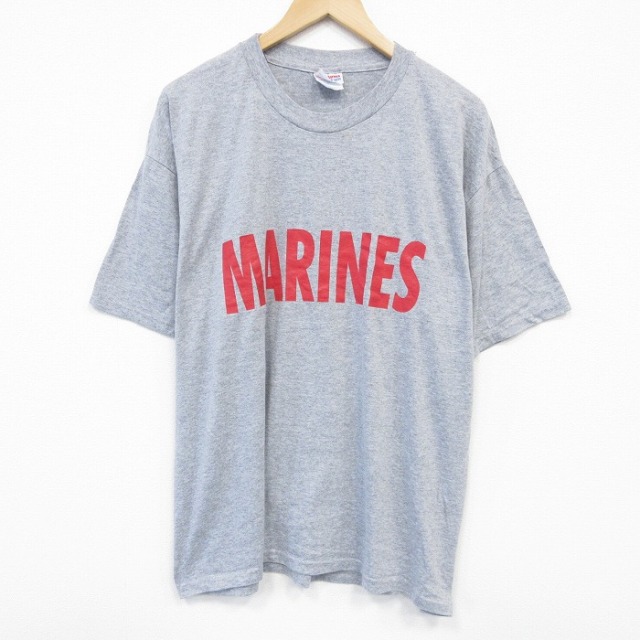 ヘインズ 00s 半袖Tシャツ マリーンズ グレー XL | 古着