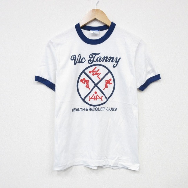 S★古着 ヘインズ Hanes 半袖 ビンテージ Tシャツ メンズ 80年代 80s Vic クルーネック USA製 白 ホワイト リンガー 25sep02 中古