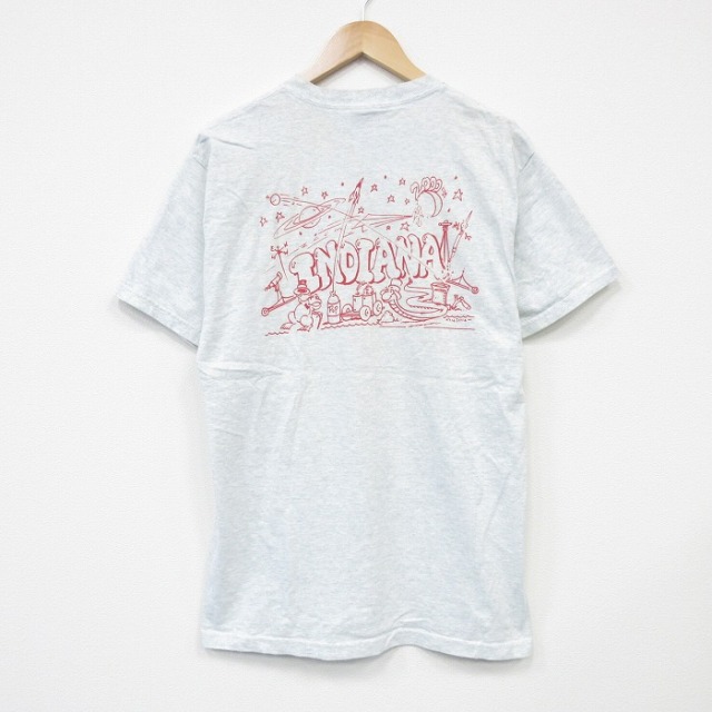 フルーツオブザルーム 00s 半袖Tシャツ インディアナ グレー L | 古着