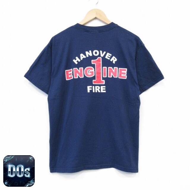 フルーツオブザルーム 00s 半袖Tシャツ ENG1INE ネイビー L | 古着