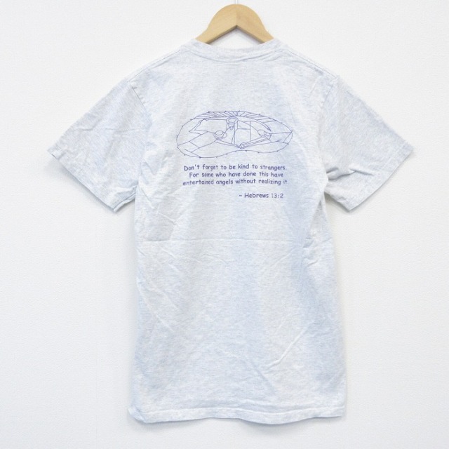 00s 半袖Tシャツ メッセージ グレー M | 古着