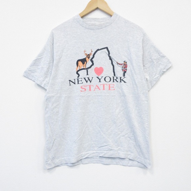 90s 半袖Tシャツ ニューヨーク グレー L | 古着