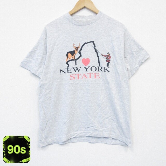 90s 半袖Tシャツ ニューヨーク グレー L | 古着