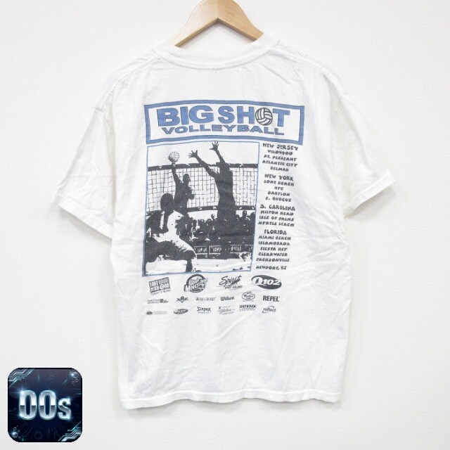 【50%OFF】00s 半袖Tシャツ バレーボール企業広告 ホワイト L | 古着
