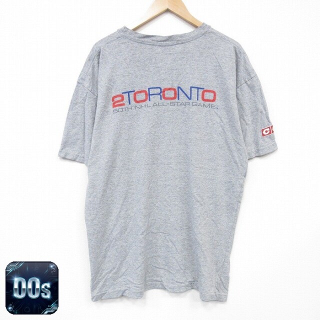 【50%OFF】00s 半袖Tシャツ NHLトロント グレー XL | 古着
