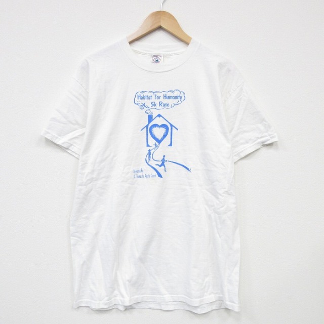 00s 半袖Tシャツ ハート ホワイト L | 古着