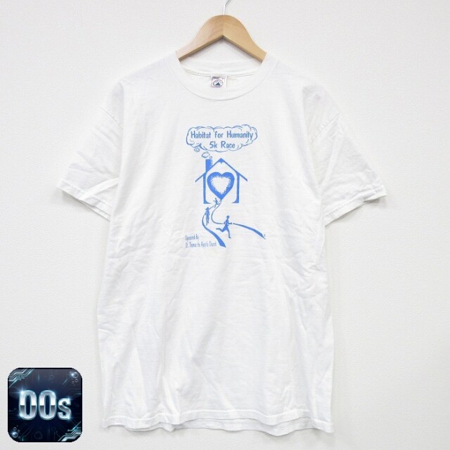 00s 半袖Tシャツ ハート ホワイト L | 古着